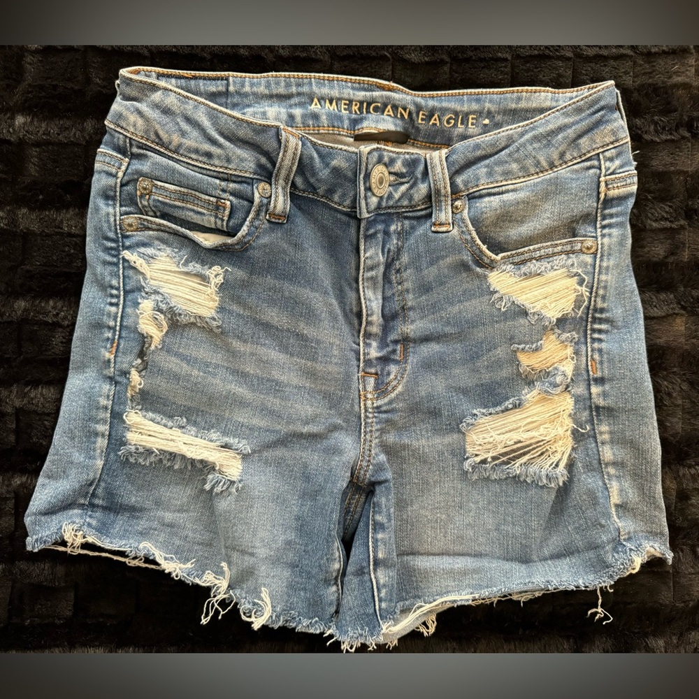 American Eagle Hi rise denim shorts